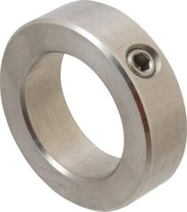 Climax Metal Products - 1-15/16" Bore, Stainless Steel, Set Screw Shaft Collar - 3" Outside Diam, 7/8" Wide - A1 Tooling