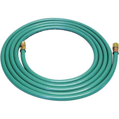 Dynabrade - 8mm ID x 12.7" OD 12' Long Multipurpose Air Hose - Male/Female Ends, 90 Working psi, Green - A1 Tooling