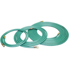 Dynabrade - 8mm ID x 12.7" OD 12' Long Multipurpose Air Hose - Male/Male Ends, 90 Working psi, Green - A1 Tooling