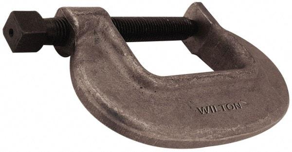 Wilton - Extra Heavy-Duty 2-3/8" Max Opening, 1-7/8" Throat Depth, Forged Steel Standard C-Clamp - 12,500 Lb Capacity, 0" Min Opening, Standard Throat Depth, Cold Drawn Steel Screw - A1 Tooling