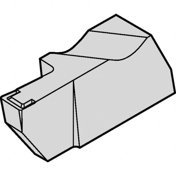 Kennametal - 3M350NGD K Grade KC5025, 3.5mm Cutting Width Carbide Grooving Insert - 6.35mm Max Depth of Cut, Left Hand, 0.32mm Corner Radius, AlTiN Finish - A1 Tooling