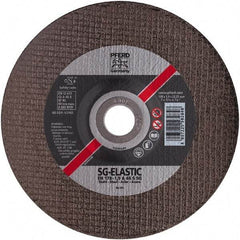 PFERD - 46 Grit, 4-1/2" Wheel Diam, 1/8" Wheel Thickness, Type 27 Depressed Center Wheel - Aluminum Oxide - A1 Tooling