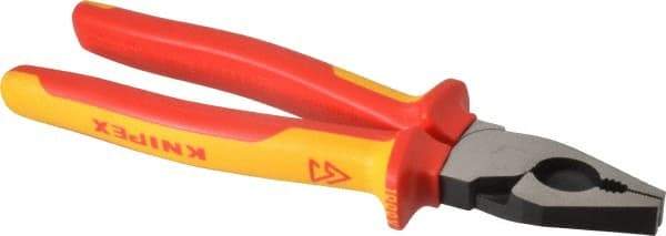 Knipex - 9" OAL, 9/16" Capacity, Lineman's - 1-5/8" Jaw Length x 1-3/16" Jaw Width - A1 Tooling