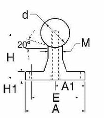 Thomson Industries - 1-1/4" Shaft Diam, 2-1/2" Base Width, Stainless Steel Shaft, Aluminum Rail, Round Shaft Assemblies - 48" Long, 0.56" Neck Width - A1 Tooling