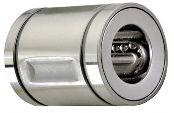 Thomson Industries - 5/8" Inside Diam, 150 Lbs. Dynamic Capacity, Open Linear Bearing - A1 Tooling