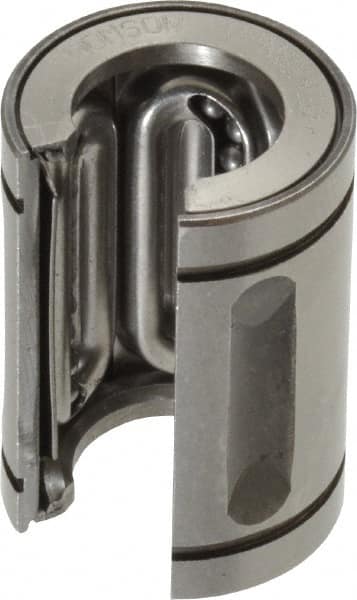 Thomson Industries - 1/2" Inside Diam, 85 Lbs. Dynamic Capacity, Open Linear Bearing - A1 Tooling