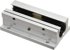 Thomson Industries - 1/2" Inside Diam, 180/360 Lbs. Dynamic Capacity, Open Twin Pillow Block Linear Bearing - 1.13" Overall Height x 2" Overall Width - A1 Tooling