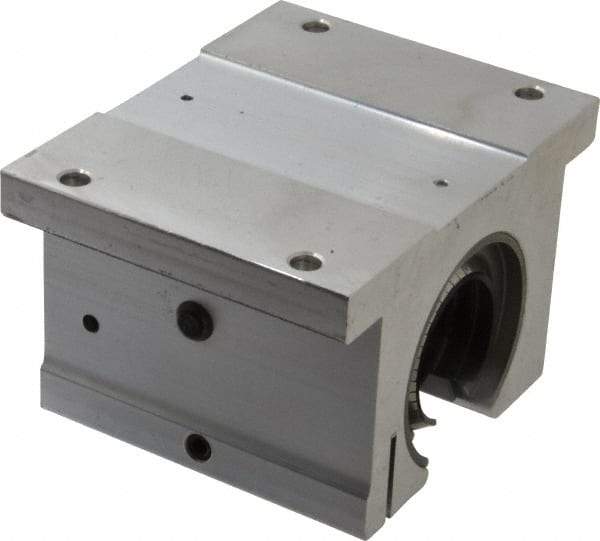 Thomson Industries - 1-1/2" Inside Diam, 3880/7760 Lbs. Dynamic Capacity, Open Single Pillow Block Linear Bearing - 2.94" Overall Height x 4-3/4" Overall Width - A1 Tooling