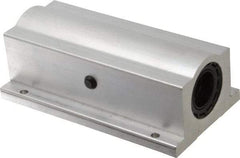 Thomson Industries - 1" Inside Diam, 1900/3800 Lbs. Dynamic Capacity, Closed Twin Pillow Block Linear Bearing - 2.19" Overall Height x 3-1/4" Overall Width - A1 Tooling