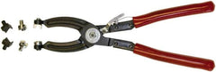 Mag-Mate - 10-1/2" OAL, Hose Clamp Pliers - Straight Jaw, Vinyl Coated Handles - A1 Tooling