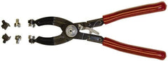 Mag-Mate - 10-1/2" OAL, Hose Clamp Pliers - 45° Jaw, Vinyl Coated Handles - A1 Tooling