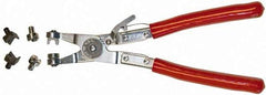 Mag-Mate - 9" OAL, Hose Clamp Pliers - Straight Jaw, Vinyl Coated Handles - A1 Tooling