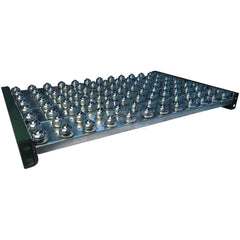 Conveyor Accessories; Type: Ball Transfer Plate; Width (Inch): 27; For Use With: 1.9″ diameter roller conveyor frames and 1-3/8″ roller conveyor; Overall Height: 3.8000 in; Material: Steel; Overall Length (Inch): 24.00; Length: 24.00; Overall Length: 24.0