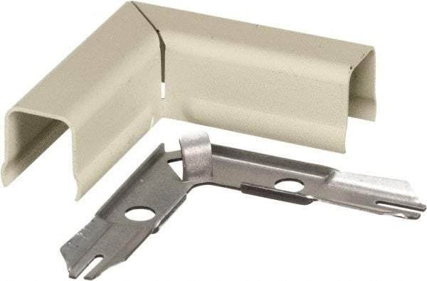 Hubbell Wiring Device-Kellems - 2.68 Inch Long x 0.9 Inch Wide x 2.68 Inch High, Raceway Elbow End - 90°, Ivory, For Use with HBL500 Series Raceways and HBL750 Series Raceways - A1 Tooling