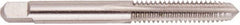 Regal Cutting Tools - #12-28 UNF 2B/3B 4 Flute Bright Finish High Speed Steel Straight Flute Standard Hand Tap - Plug, Right Hand Thread, 2-3/8" OAL, 15/16" Thread Length, H3 Limit, Oversize - Exact Industrial Supply