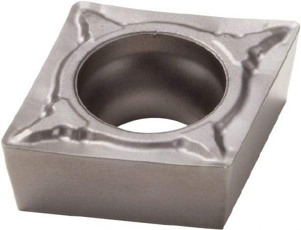 Seco - CCMT32.51 F1 Grade TP1020 Cermet Turning Insert - Uncoated, 80° Diamond, 3/8" Inscr Circle, 5/32" Thick, 1/64" Corner Radius - A1 Tooling