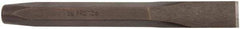 Proto - 12" OAL x 1" Blade Width Cold Chisel - 1" Tip, 7/8" Stock, Steel Handle - A1 Tooling