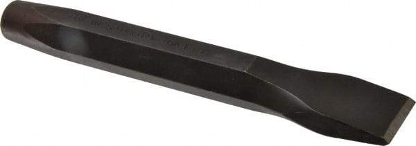 Proto - 8-1/4" OAL x 1-3/16" Blade Width Cold Chisel - 1-3/16" Tip, 1" Stock, Steel Handle - A1 Tooling