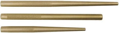 Proto - 3 Piece, 3/8 to 3/4", Drift Punch Set - Round Shank, Brass, Comes in Tool Roll - A1 Tooling