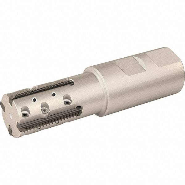 Vargus - 1.181" Cut Diam, 2.15" Max Depth of Cut, 1-1/4" Shank Diam, Internal/External Indexable Thread Mill - Insert Style 40L, 4 Inserts, Toolholder Style RTMC, 4.567" OAL - A1 Tooling