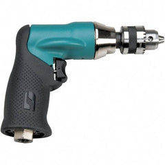 Dynabrade - 1/4" Keyed Chuck - Pistol Grip Handle, 20,000 RPM, 0.4 hp, 90 psi - A1 Tooling