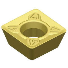 Kennametal - SDMT32.5 41 Grade X500 Carbide Milling Insert - TiN/TiC/TiN Finish, 0.156" Thick, 3/8" Inscribed Circle, 0.031" Corner Radius - A1 Tooling