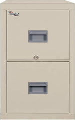 FireKing - 17-3/4" Wide x 27-3/4" High x 25" Deep, 2 Drawer Vertical File - Steel, Parchment - A1 Tooling