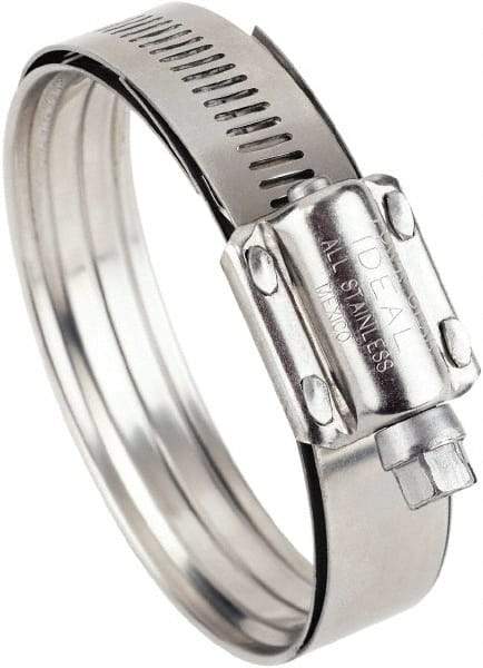 IDEAL TRIDON - SAE Size 425, 3-5/16 to 4" Diam, Stainless Steel Worm Drive Clamp - 5/8" Wide, Material Grade 300/410, Series 38215 - A1 Tooling