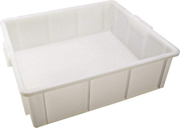 Dynalon Labware - White Polyethylene Tote Container - Stacking, 18" Long x 16.1" Wide x 5.6" High - A1 Tooling