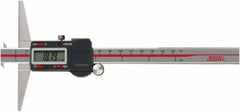 SPI - 0" to 12" Electronic Depth Gage - 0.0015" Accuracy, 0.0005" Resolution, 6" Base Length - A1 Tooling