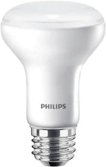 Philips - 6 Watt LED Flood/Spot Medium Screw Lamp - 2,700°K Color Temp, 450 Lumens, 120 Volts, Dimmable, Shatter Resistant, R20, 25,000 hr Avg Life - A1 Tooling