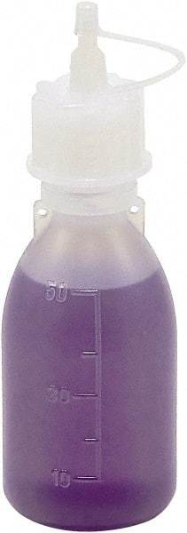 Dynalon Labware - 50 mL Dispensing Bottle - Polyethylene, Translucent, 4.2" High x 1-1/2" Diam, 15mm Cap - A1 Tooling