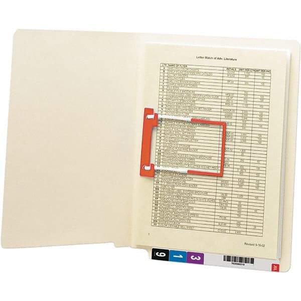 SMEAD - 12-1/4 x 9-1/2", Letter Size, Manila, File Folders with End Tab - 11 Point Stock, Straight Tab Cut Location - A1 Tooling