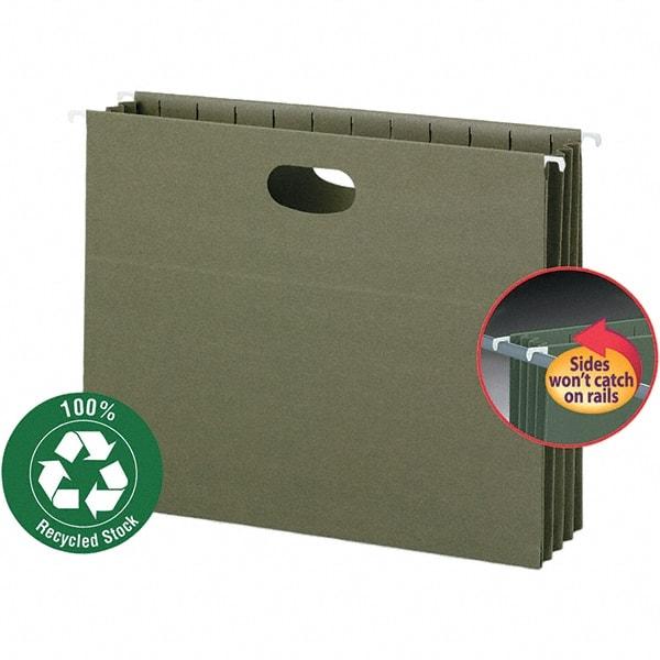 SMEAD - 12-1/4 x 9-1/2", Letter Size, Standard Green, Hanging File Folder - A1 Tooling