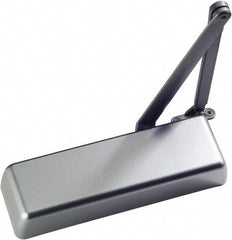 Ability One - 12" Closer Body Length, Institutional Grade 1 Door Closer Manual Damper - Aluminum Finish, Non-Handed - A1 Tooling