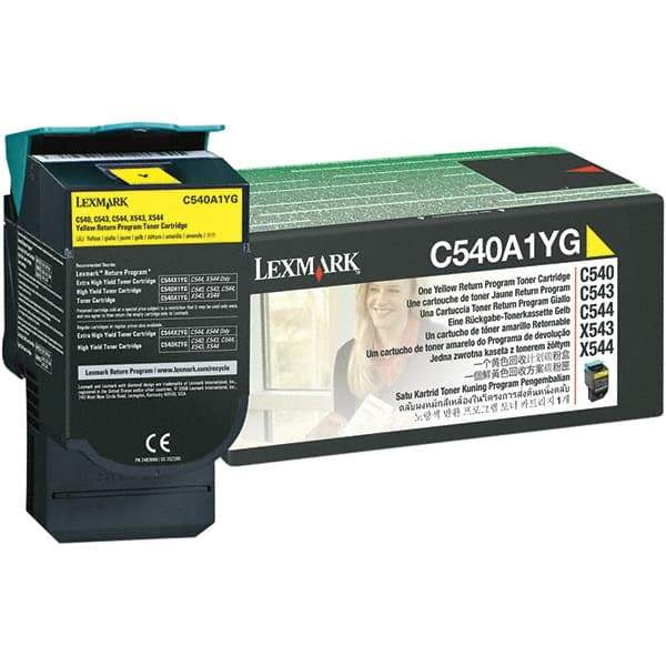 Lexmark - Yellow Toner Cartridge - Use with Lexmark C540n, C543dn, C544dn, C544dtn, C544dw, C544n, C546dtn, X543dn, X544dn, X544dtn, X544dw, X544n, X546dtn - A1 Tooling