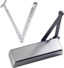 Ability One - 12" Closer Body Length, Institutional Grade 1 Door Closer Manual Damper - Aluminum Finish, Non-Handed - A1 Tooling