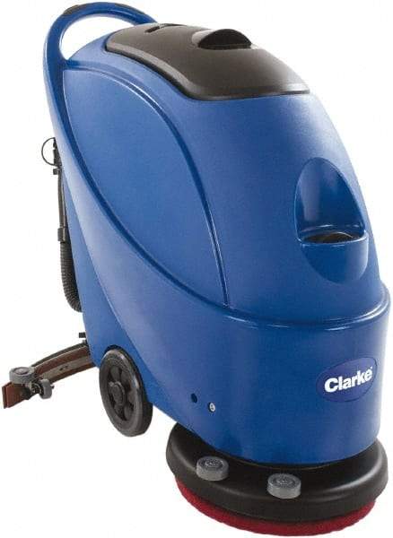 Clarke - 17" Cleaning Width, Electric Floor Scrubber - 1 hp, 150 RPM, 13.2 Gal Tank Capacity - A1 Tooling