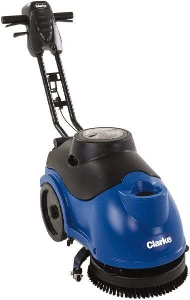 Clarke - 15" Cleaning Width, Battery Powered Floor Scrubber - 0.33 hp, 150 RPM, 3.5 Gal Tank Capacity - A1 Tooling