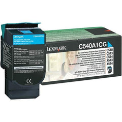 Lexmark - Cyan Toner Cartridge - Use with Lexmark C540n, C543dn, C544dn, C544dtn, C544dw, C544n, C546dtn, X543dn, X544dn, X544dtn, X544dw, X544n, X546dtn - A1 Tooling