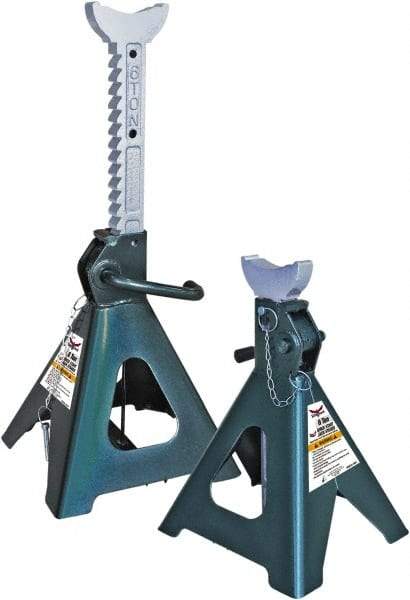 Safeguard - 12,000 Lb Capacity Jack Stand - 15-3/4 to 24-3/8" High - A1 Tooling