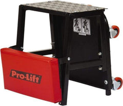 Omega Lift Equipment - 300 Lb Capacity, 4 Wheel Creeper Seat - Alloy Steel, 16.93" Long x 5.91" Overall Height x 14" Wide - A1 Tooling