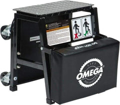 Omega Lift Equipment - 350 Lb Capacity, 4 Wheel Creeper Seat - Alloy Steel, 15-3/4" Long x 17.72" Overall Height x 7" Wide - A1 Tooling