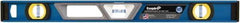 Empire Level - 24" Long 3 Vial Box Beam Level - Metal, Blue, 1 Level & 2 Plumb Vials - A1 Tooling