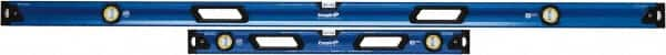 Empire Level - Magnetic 32" & 78" Long 3 Vial Box Beam Level - Metal, Blue, 1 Level & 2 Plumb Vials - A1 Tooling