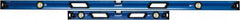 Empire Level - Magnetic 32" & 78" Long 3 Vial Box Beam Level - Metal, Blue, 1 Level & 2 Plumb Vials - A1 Tooling