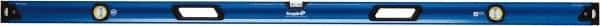 Empire Level - 72" Long 3 Vial Box Beam Level - Metal, Blue, 1 Level & 2 Plumb Vials - A1 Tooling