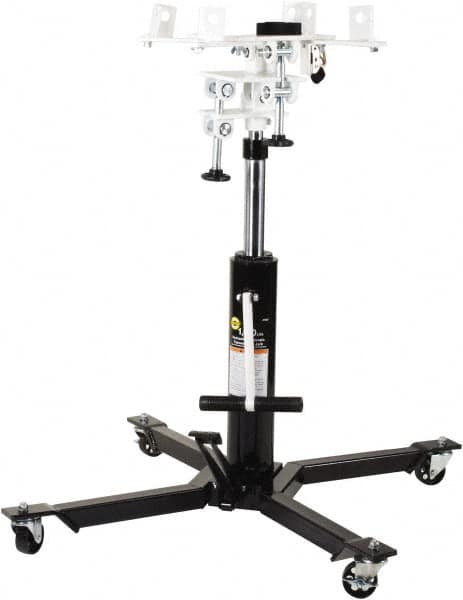 Omega Lift Equipment - 1,000 Lb Capacity Pedestal Transmission Jack - 36 to 73-1/8" High, 34-1/2" Chassis Width x 34-3/8" Chassis Length - A1 Tooling