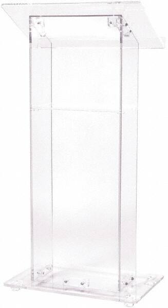 Oklahoma Sound - Acrylic Full Floor Lectern - 15" Deep x 24" Wide x 46" High - A1 Tooling