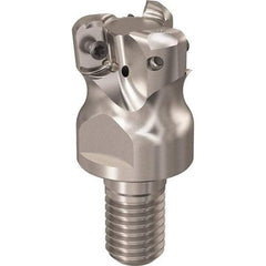 Seco - R217.21.RE 12mm Threaded Shank Milling Tip Insert Holder & Shank - 1.181102" Projection, 1" Neck Diam, M12 Neck Thread, 25mm Nose Diam, 30mm OAL, Tool Steel Tool Holder - A1 Tooling